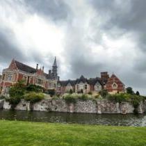 Madresfield Court, a moated manor house in Worcestershire