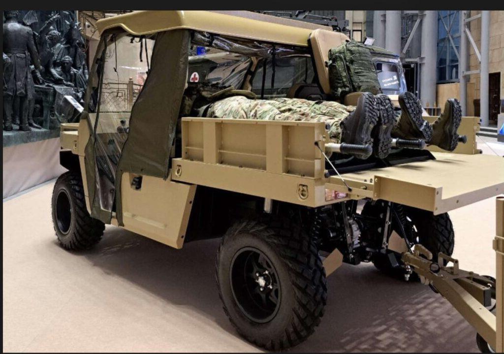 Chinese Desertcross 1000-3 golf cart used by Russians